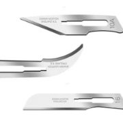 Surgical steel scalpel blades