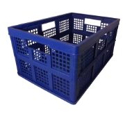Blue collapsible crate